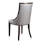Manhattan Comfort Fifth Avenue Faux Leather Dining Chair (Set of Two) in Silver and Walnut DC008-SV - alternate 6